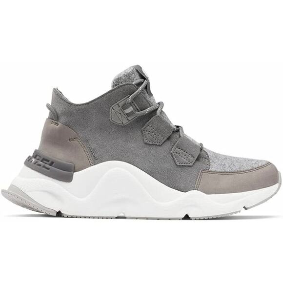 NWT Sorel Women's Kinetic Rngd Caribou Boot in "Quarry, Sea Salt" Gray Size 7.5 - Picture 2 of 15